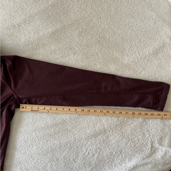 Burgundy Half-Zip Men’s Jacket - Picture 6 of 10